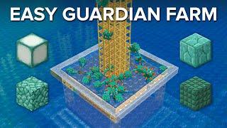 Minecraft EASY Guardian Farm - No Portals - 5000+ Per/h