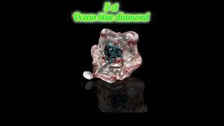 Ocean blue diamond 5 ct