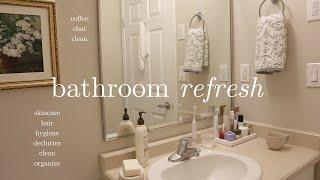 Spring Bathroom Refresh; Clean, Declutter, & Organize Skincare, Hair Care, Hygiene