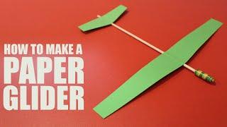 How to make a paper glider that flies - DIY Glider Plane