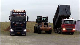 Maïs 2024 | Scania 500 S |  Ginaf 8x4 | JD 7810 brult over de kuil | John Deere 6750 | De Melkhoeve