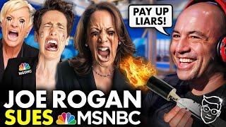 MSNBC Posts FAKE CLIP of Joe Rogan 'Endorsing' Kamala Harris | DELETES Evidence in PANIC| LAWSUIT?!