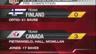 WJC-TV 2010: Pre-Game Canada 3 - Finland 0