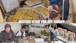 Ramadan Vlog | Hosting Iftar for my family, Japanese inspired iftar, making sushi,