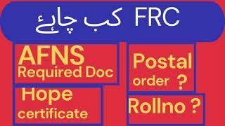 AFNS Important A&Q ‼ what is Family Registration Certificate FRC