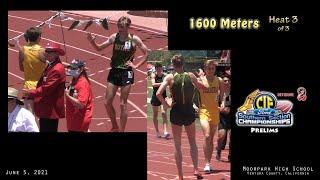 2021 TF - CIF-ss Prelims (D2) - 1600 Meters (Boys, Heat 3)