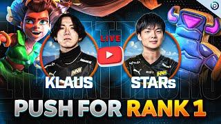 STARS and KLAUS LIVE Legend Attacks: RANK 1 Possible?! Clash of Clans TH17