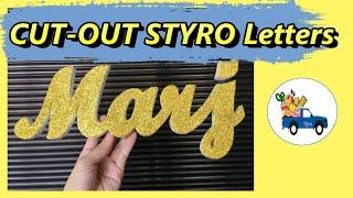 DIY Styrofoam Letters I How to make cut-out Letters out of Styrofoam Sheets