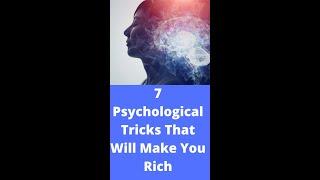 7 Psychological Tricks That Will Make You Rich#shorts ‍