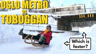 Can You Beat The Oslo Metro On A Toboggan?