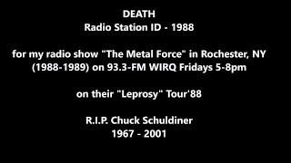 DEATH -  "The Metal Force" radio show ID 1988 Rochester, NY