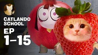 CATLANDO EP1-15 - BEST Kids Cartoon Cat Movie Series! Banana Cat songs, happy cat and more!