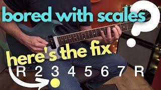 Better sounding scales for guitar