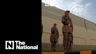 Watch the first group of Saudi female soldiers graduate