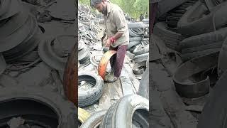 Tyer cutting#Ramkishan ka new record 12 sec#comedy#funny