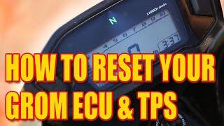 Honda Grom ECU & TPS Reset