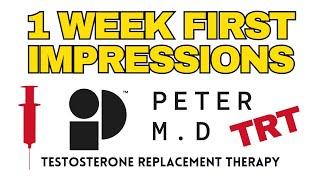 Peter MD First Impressions - Testosterone Replacement Therapy (TRT)