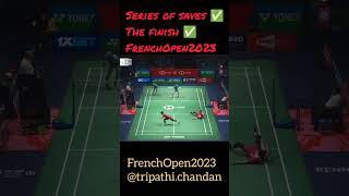 Series of saves and The finish #HSBCbadminton #BWFWorldTour #FrenchOpen2023