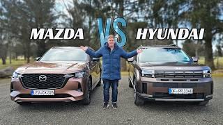 Mazda CX-80 vs Hyundai SantaFe: Wer hat hier die Nase vorn?