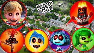 DRONE CATCHES CURSED RILEY & CURSED NEW EMOTIONS FROM INSIDE OUT 2 MOVIE IN REAL LIFE (INSIDE OUT 2)