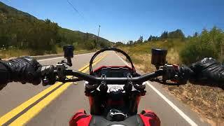 Riding the Ducati Hypermotard 698 Mono on Dehesa Rd