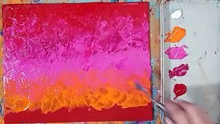 Acrylic Painting: Vivid Abstract Palette Knife Painting @StudioSilverCreek