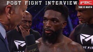 Frank Martin discusses his loss to Gervonta "Tank" Davis | POST FIGHT INTERVIEW | #TankMartin