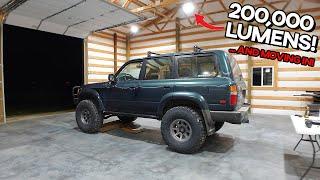 The Dream Garage Gets BRIGHT LED Lights... and a Land Cruiser! (Moving In!)