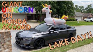 WORLD’S FIRST UNICORN ON HONDA ACCORD!!!⎮LAKE DAY!!