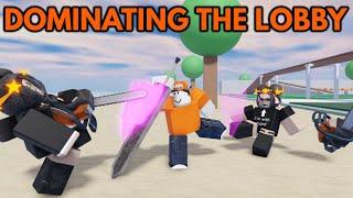 Dominating the lobby with parry - ROBLOX Combat Warriors