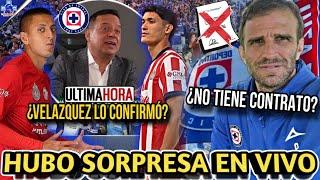 ¿ALTAS EN CRUZ AZUL? VELAZQUEZ HABLA SOBRE CHIQUETE l ALONSO TERMINA CONTRA ¿Y NO FIRMARA?