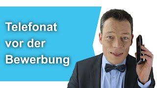 Anruf vor Bewerbung: Telefonat, 2 Beispiele + Tipps. Richtig telefonieren (Fragen) // M. Wehrle