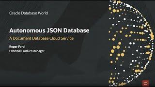 Autonomous JSON Database: A Document Database Cloud Service