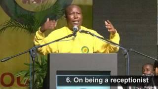 The 10 sayings of president Malema