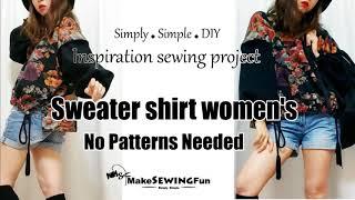 How to sew Sweater shirt |Quilting tutorial | Tuto couture |衛衣 |含版型