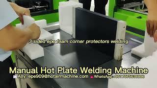 How to Use Manual Hot Plate Welder? 3-Sided EPE Foam Corner Protector Welding | Best Welding Machine