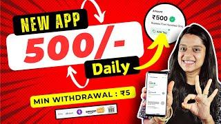  DAILY 500/-  NEW EARNING APP  GPAY, PHONEPE | Min Withdraw : 5 | No Investment Job | Frozenreel