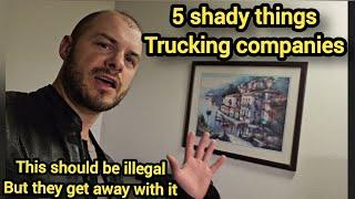 5 worst things  trucking companies get away with...