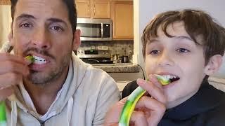 Son & Father Candy Reviews - Episode 131 - Snake Bitez Gummy Snake