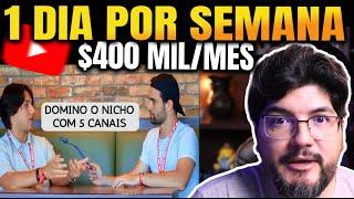 YOUTUBER VAZA HACK SECRETO PRA DOMINAR NICHO E ATROPELAR CONCORRENTE (50 VÍDEOS POR DIA EM 5 CANAIS)