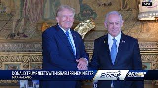 Trump meets with Netanyahu and will speak at 'The Believers' Summit’ in Palm Beach County