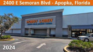 Hobby Lobby at 2400 E Semoran Blvd, Apopka, Florida - Piedmont Plaza Shopping Store 580