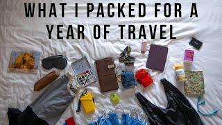 HOW TO PACK IN A BACKPACK FOR LONG TERM TRAVEL // what I packed for a year of travel