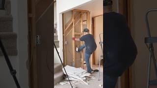 Staircase Demo To Open Up The Kitchen! #shorts