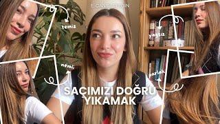 3 Adımda Doğru Saç Bakımı‍️ Saçlarım artık YAĞLANMIYOR! Kurtarıcım olan saç yıkama tekniği