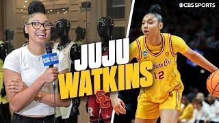 JuJu Watkins speaks on Caitlin Clark, being the face of women's college hoops, LeBron James & more