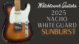 2025 Nacho Telecaster Aged Two Tone Sunburst Whiteguard #1556 with Magnatone SL-100