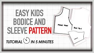 PATTERN DRAFTING FOR KIDS | BEGINNERS sewing tutorial| BABY DRESS TUTORIAL |