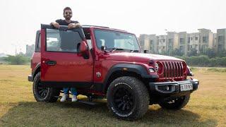 Modified Mahindra Thar With Sunroof, Electric Footboard & More!