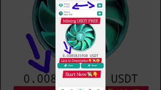 Ton gas fees free mining | free USDT mining | #toncoin #shorts  #ytshorts #usdtmining